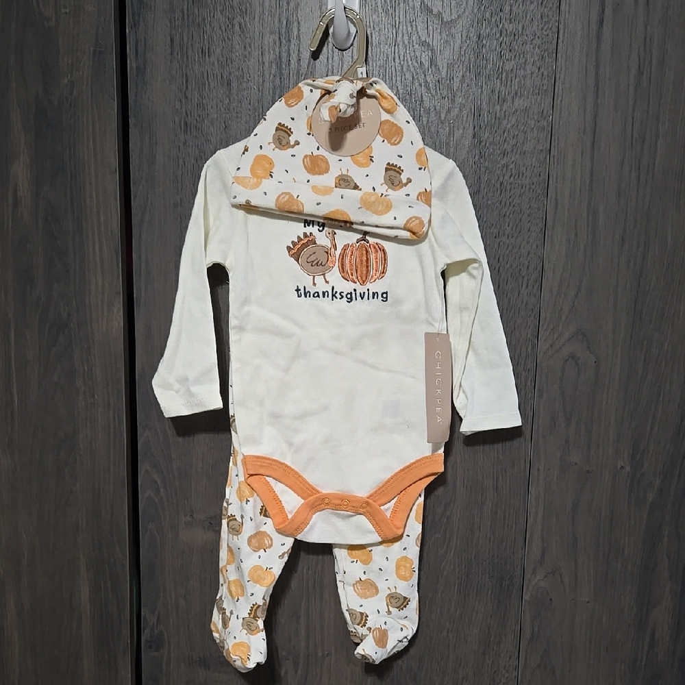 Chick Pea My 1st Thanksgiving Baby Outfit